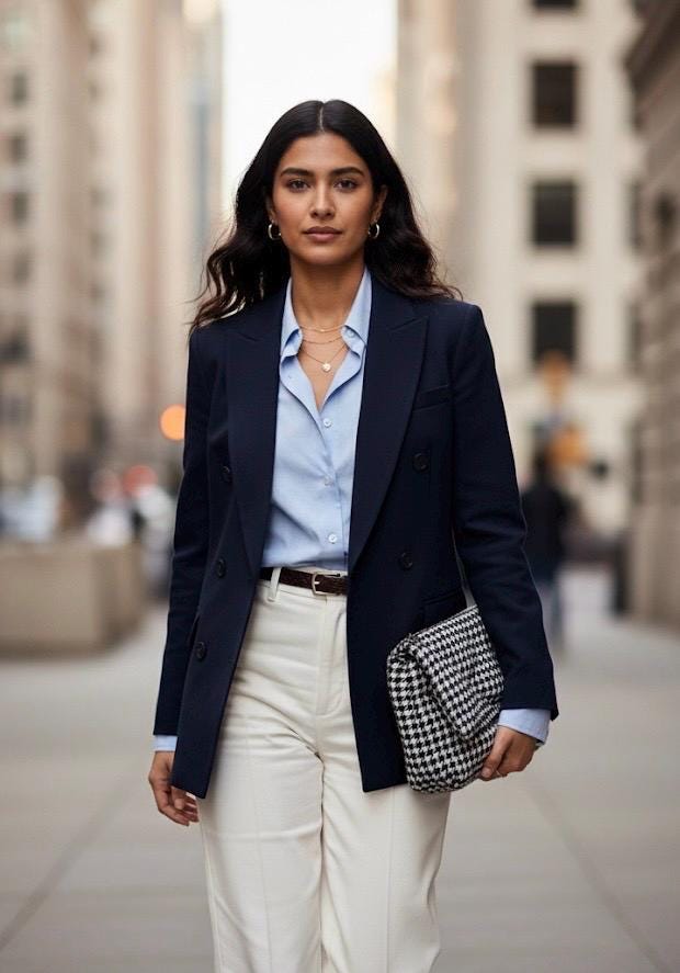Classic Tweed Houndstooth Shoulder Bag